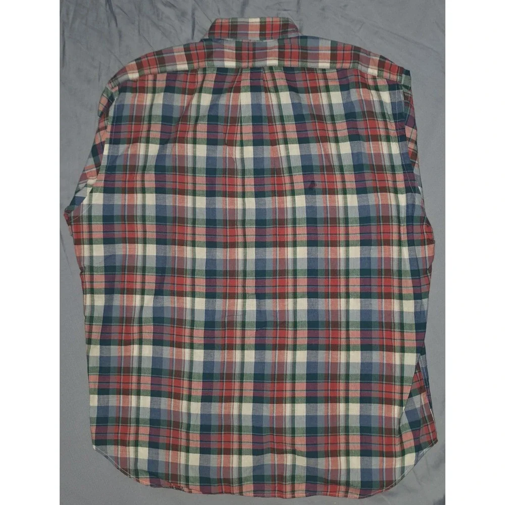Vtg Ralph Lauren Blake Men's XL Multicolored Plaid Shirt Button Down‎